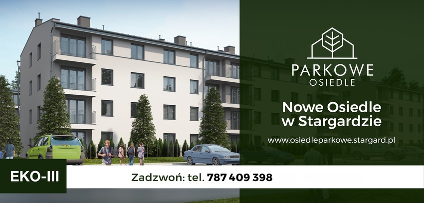 Baner reklamowy Osiedla Parkowego.